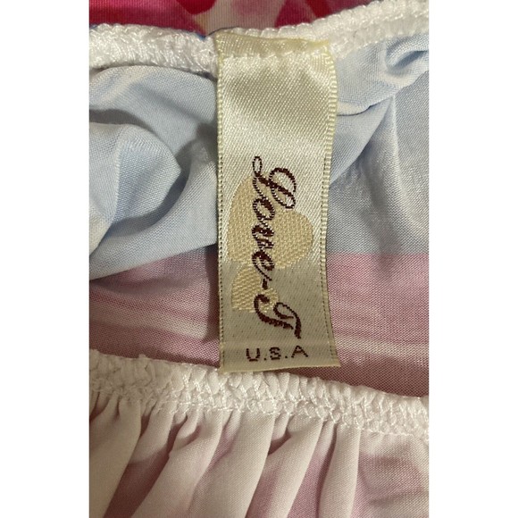 Love J Womens Large Halter Dress Sundress Pink Green Yellow Floral Bling Stretch - Picture 6 of 7